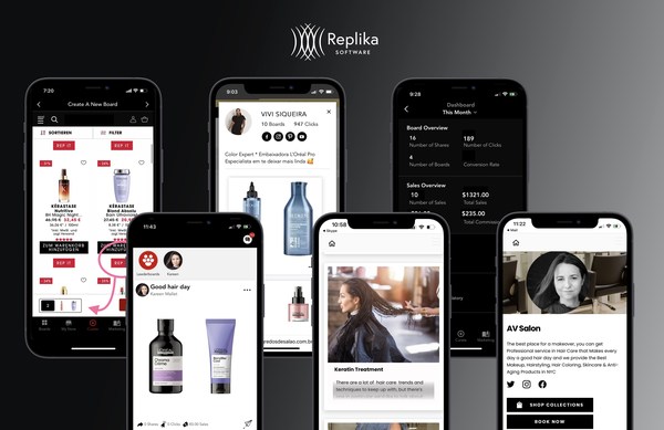 Replika Software让各品牌能够使用一款交钥匙社交销售工具激活其在线卖家网络，以推动产品在社交媒体上的参与度，从而改善消费者体验并增加电子商务销售。