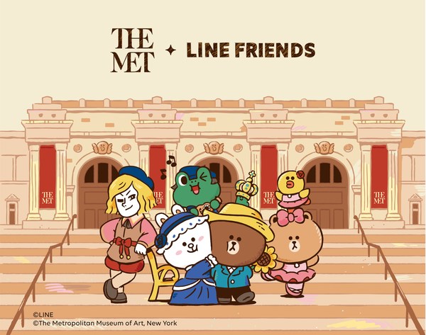 LINE FRIENDS和大都会艺术博物馆全新艺术跨界合作