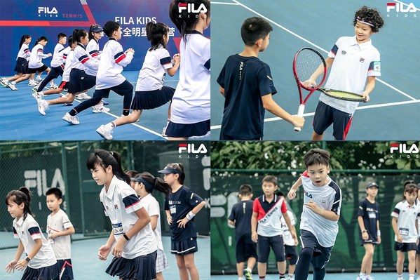 FILA KIDS钻石杯全明星训练营学员训练现场