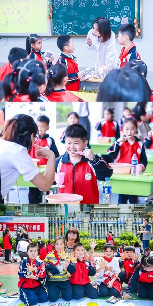 学生们积极参与口腔健康教育活动