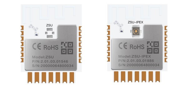 通过TUV南德评估的涂鸦智能Zigbee模组（型号：ZSU、ZSU-IPEX）