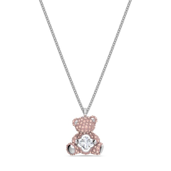 SWAROVSKI TEDDY链坠_粉色